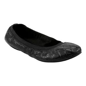 Bandolino Women’s Edition ballet flat quilted black Sz7M